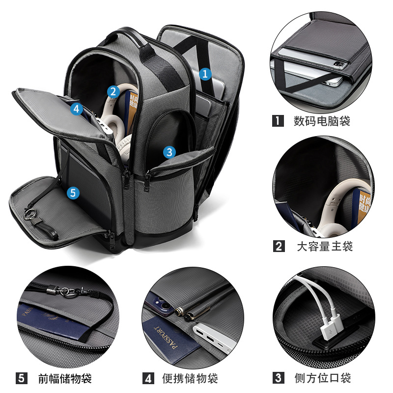 商务通勤电脑背包|商务双肩背包定制