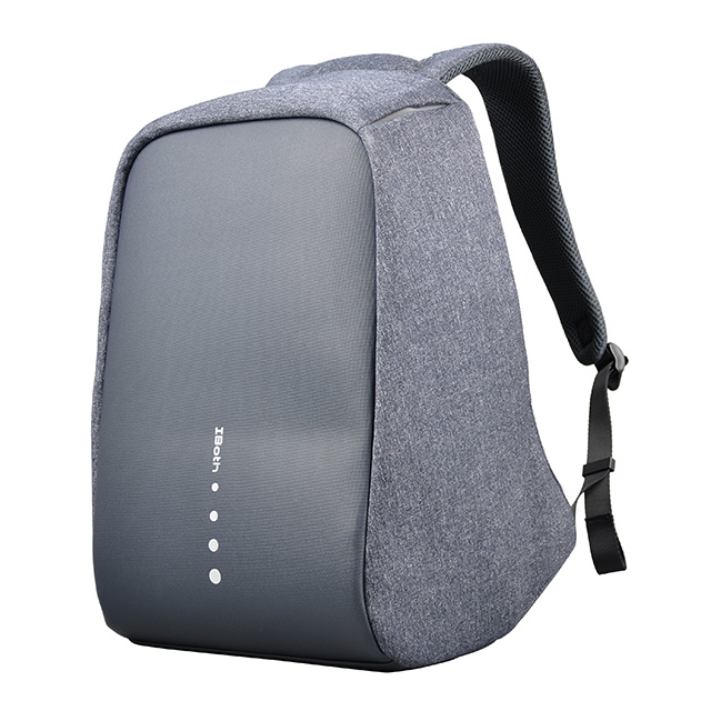 豪门国际皮具厂 防盗背包生产厂家 多功能充电双肩包