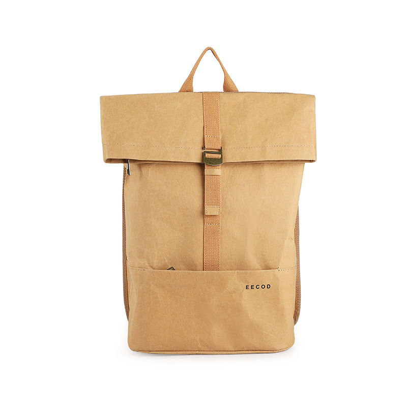 复古牛皮纸双肩背包|牛皮纸双肩包订制|广东双肩包厂家